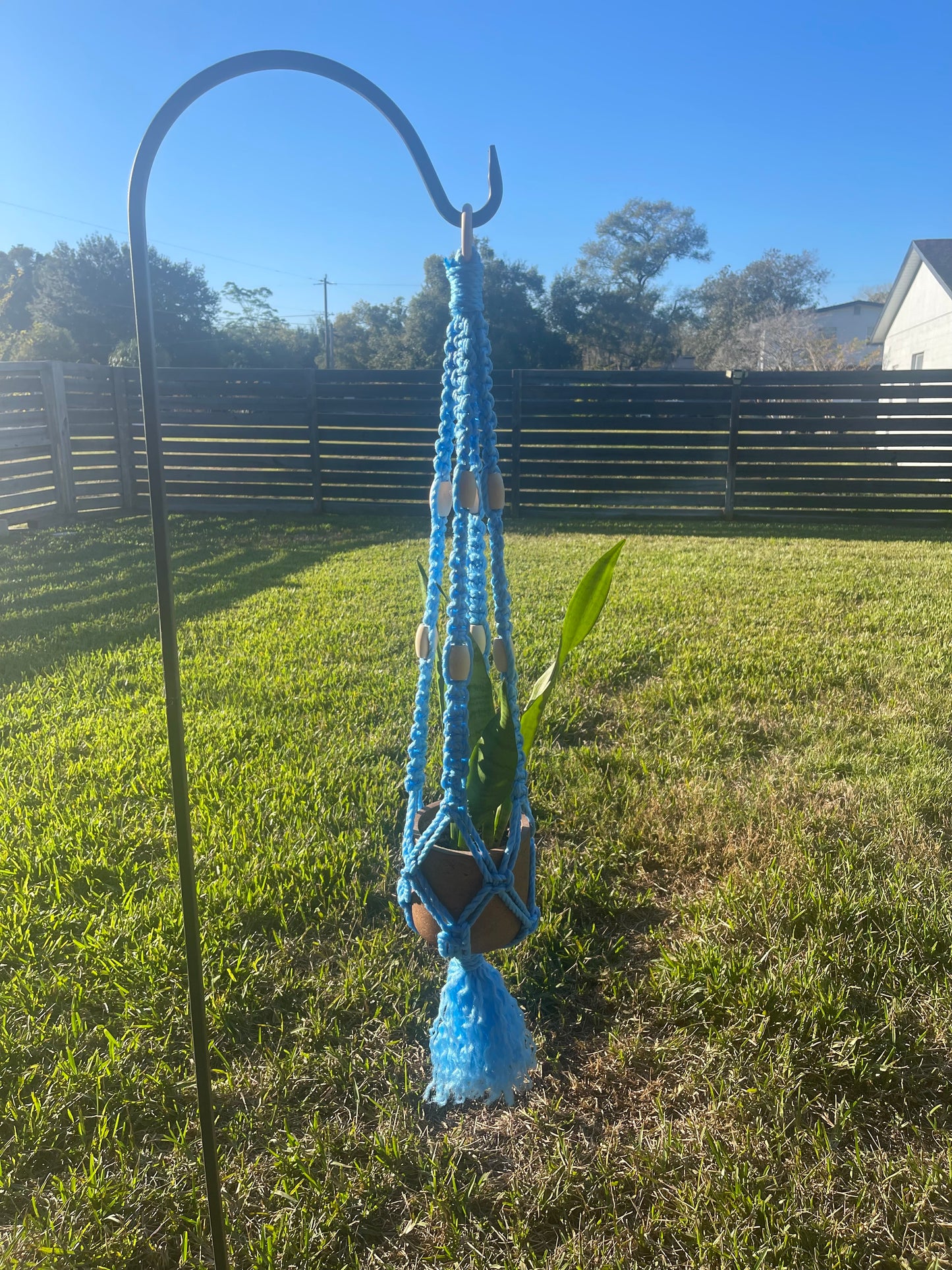 Sky Blue Beaded Hanger