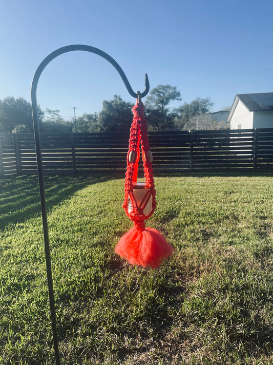 Coral Sunburst Mini Hanger